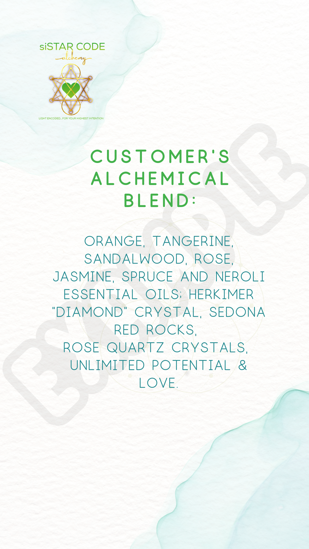 CUSTOM Blend ALCHEMY Package
