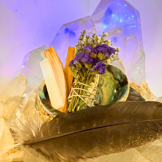 Sedona Deluxe Lavender Crystalline Sage Smudge Kit