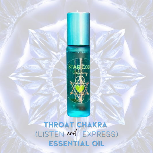 Throat (5th) Chakra Essential Oil Roll On: Express & Manifest